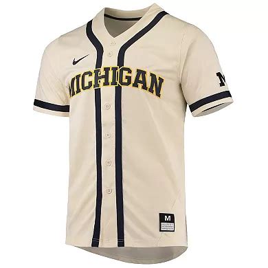 men's nike natural michigan wolverines replica baseball jersey|Nike Michigan Wolverines Natural Replica Baseball Jersey.